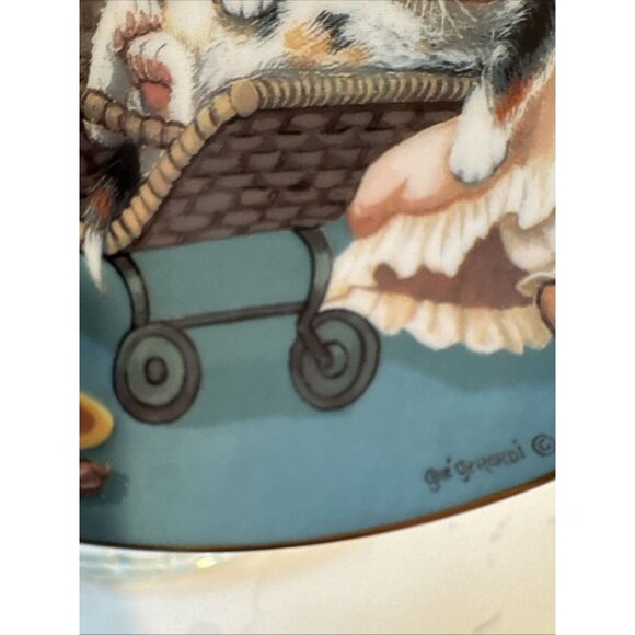 Country Kitties Stroller Derby By Gre Gerardi The Hamilton Collection Plate - Picture 7 of 16